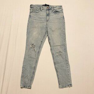 Gap High Rise Universal Leggings Distressed Jeans Womens Size 30